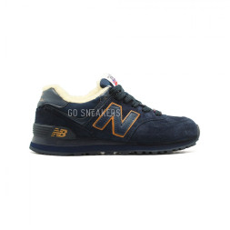 New Balance 574 Navy-Gold
