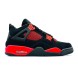 Мужские кроссовки Nike Air Jordan 4 Retro Man Suede Fire Red