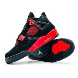 Nike Air Jordan 4 Retro Man Suede Fire Red