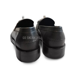 Hermes Leather Loafers Black