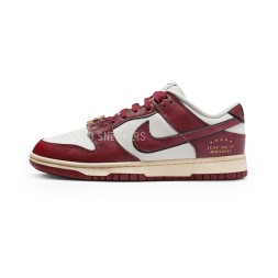 NIKE Dunk Low SE WMNS Just Do It Sail Team Red