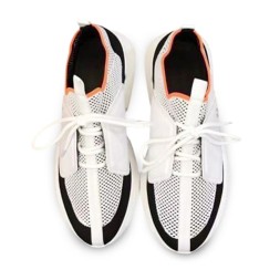 Hermes Casual Shoes For Men White/Black
