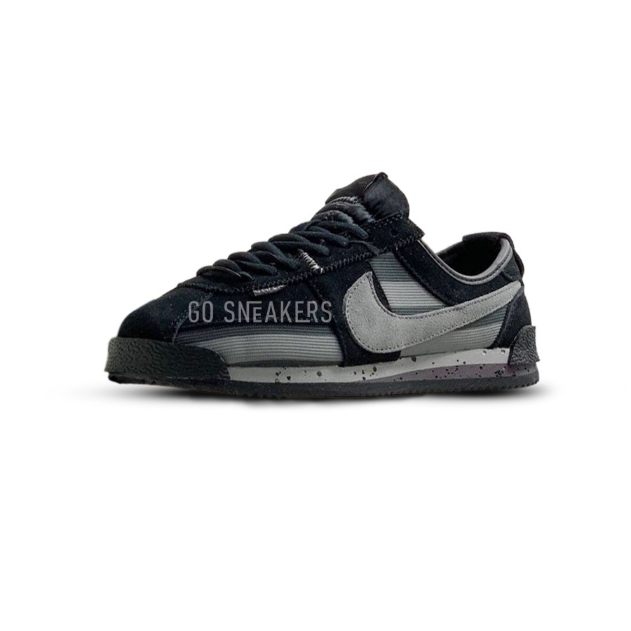 Nike cortez black and gray sales