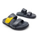 Унисекс шлепки Fendi Slipper Black/Yellow