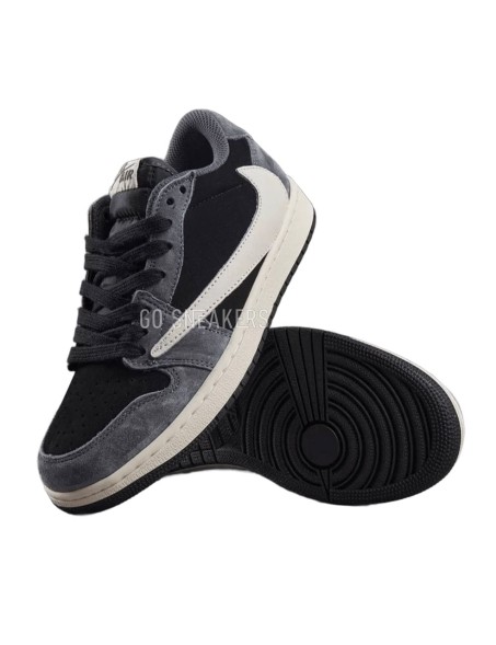 Мужские кроссовки Nike Air Jordan 1 Low OG SP x Travis Scott &amp; Fragment Grey/Black