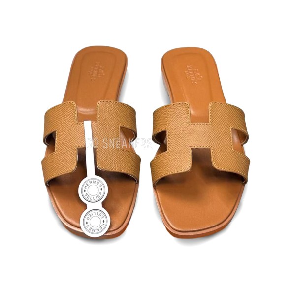 Женские шлепанцы Hermes Flip-flop Brown