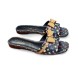 Женские шлепанцы Louis Vuitton Flip-flop Black/Multicolor