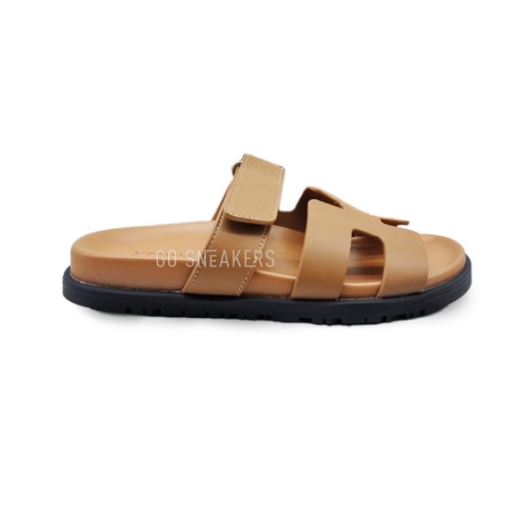 Унисекс сандалии Hermes Flip-flops Leather Brown