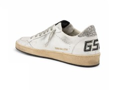 Golden Goose Ball Star Silver Glitter Ice Grey