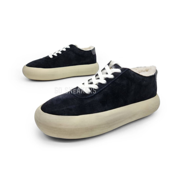 Унисекс зимние кроссовки Golden Goose ggobispace Low Winter Suede Black