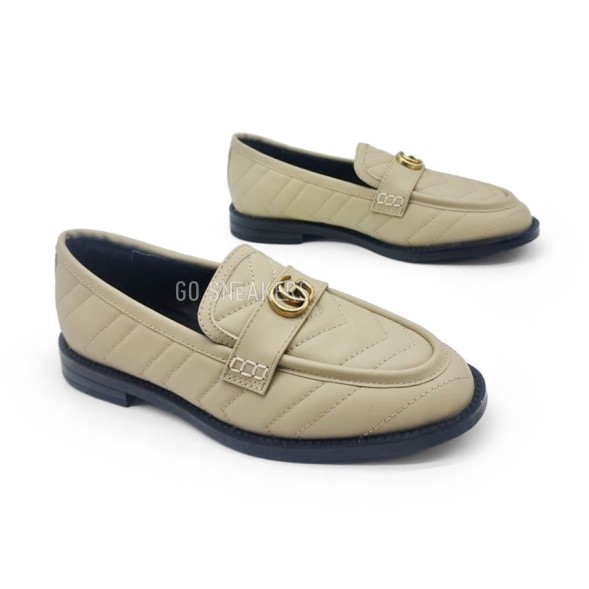 Женские слиперы Gucci Sleepers Leather Beige