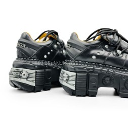 New Rock Black Leather Women