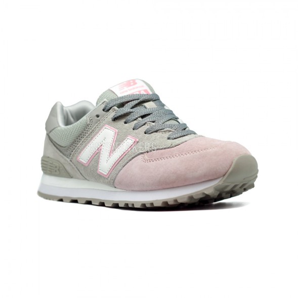 Женские кроссовки New Balance 574 Grey-Pink
