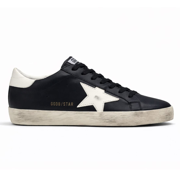 Мужские кеды Golden Goose Super Star Leather Black