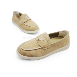 Prada Mocassins Beige Suede
