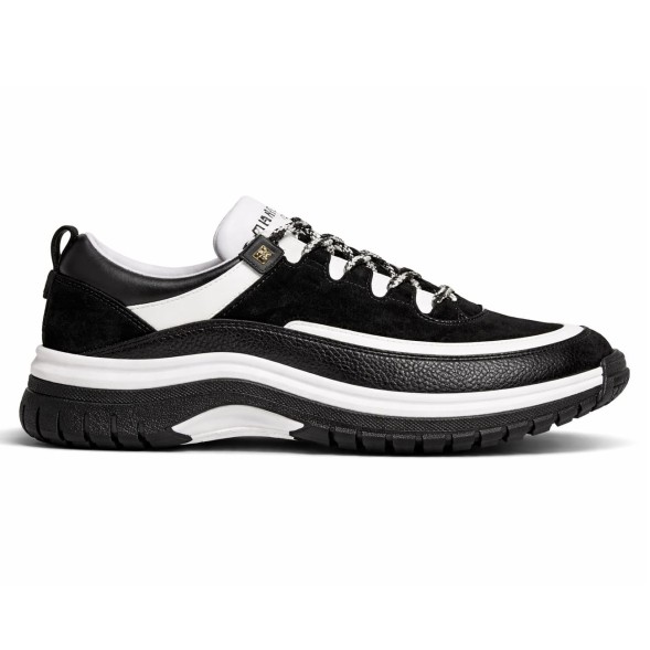 Женские кроссовки Chanel Calfskin Suede Black