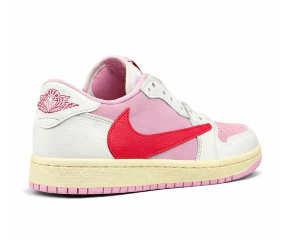 Женские кроссовки Nike Air Jordan 1 Retro Low OG SP Travis Scott Tropical Pink