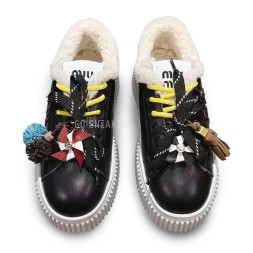 Miu Miu Winter Sneakers Platform Black 