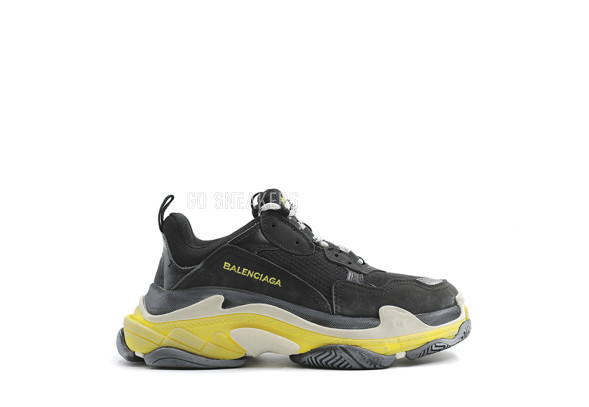 Унисекс кроссовки Balenciaga Triple S Black Yellow