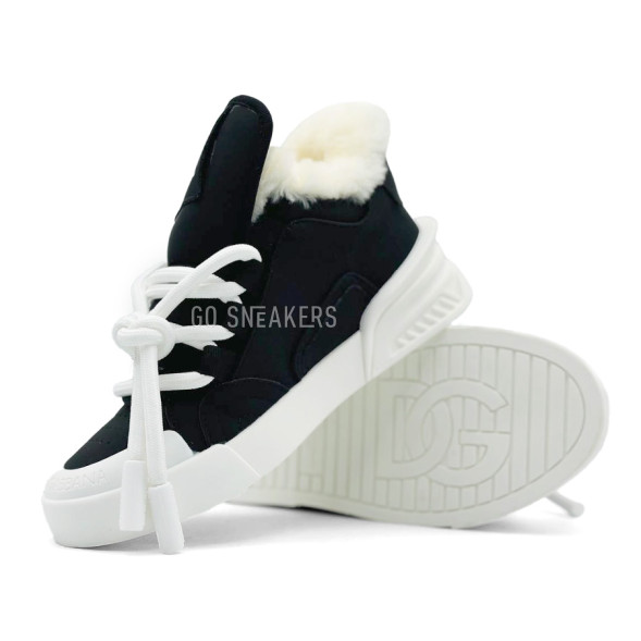 Женские зимние кроссовки Dolce&amp;amp;Gabbana Woman Winter Black White