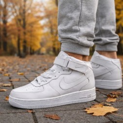 Nike Air Force 1 Mid Black Autumn White