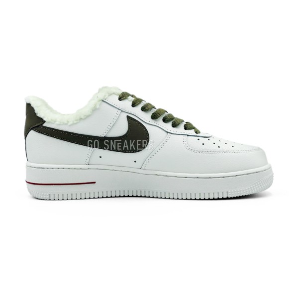 Унисекс зимние кроссовки Nike Air Force 1 07 White/Brown Winter