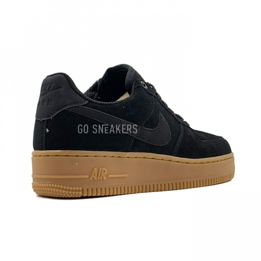 Nike air force womens black suede 2025