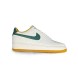 Унисекс кроссовки Nike Air Force 1 White/Green Swoosh