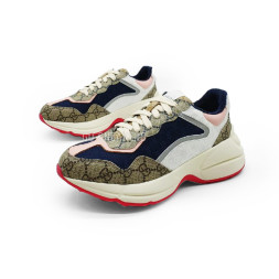 Gucci Rhyton White/Navy/Brown