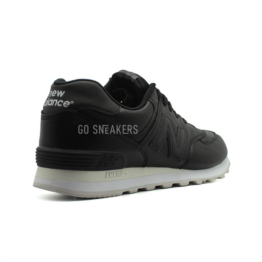 New Balance 574 Premium Black Leather