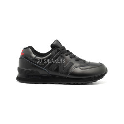 New Balance Мужские 574 Leather Black-red
