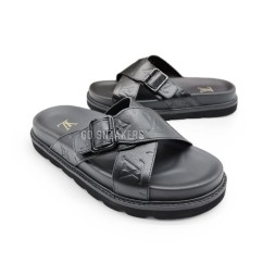 Louis Vuitton Flip-flops X Leather Black