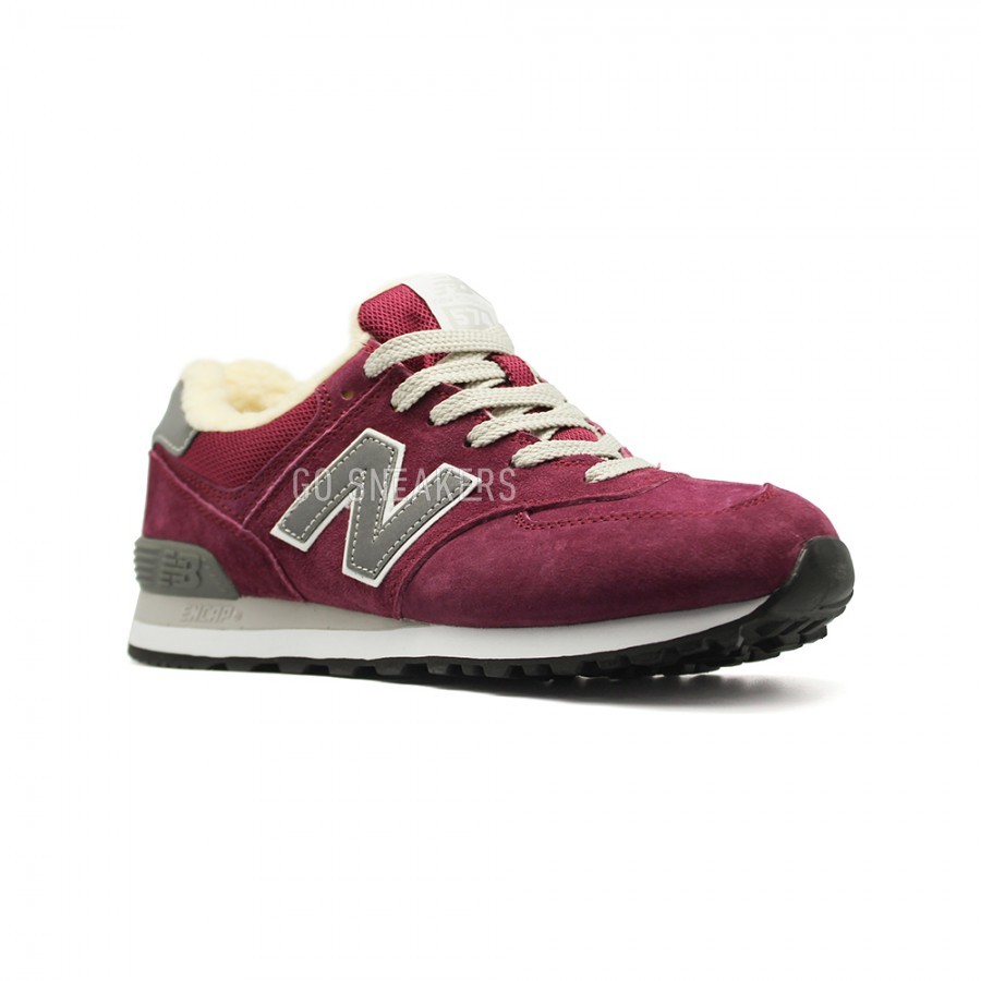 New balance 574 rouge bordeaux femme discount