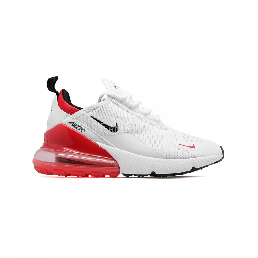 White and red nike air max 270 top