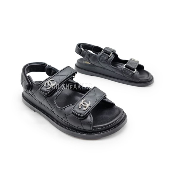 Женские босоножки Chanel Sandals Leaher Black
