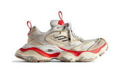Balenciaga Cargo Sneaker Worn-Out - Beige Red