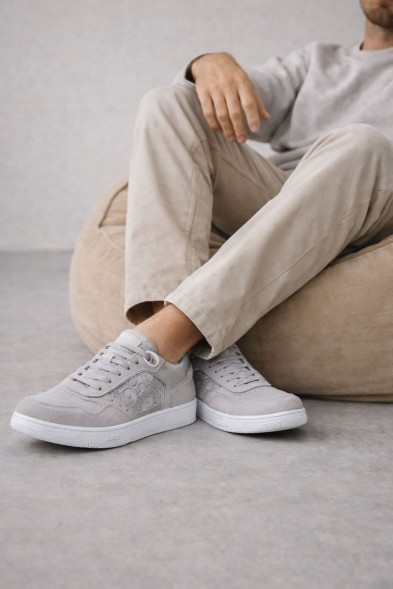 Мужские кроссовки Christian Dior Suede Grey