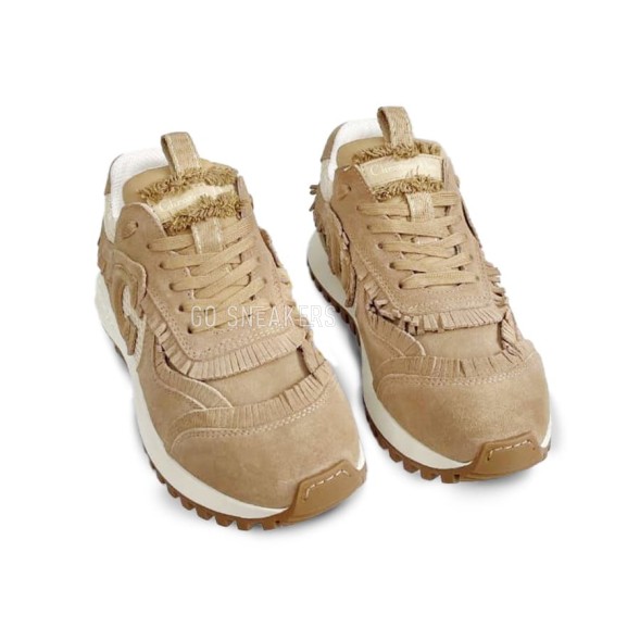 Женские кроссовки C&amp;#039;est Dior Suede Calfskin/Mesh Beige